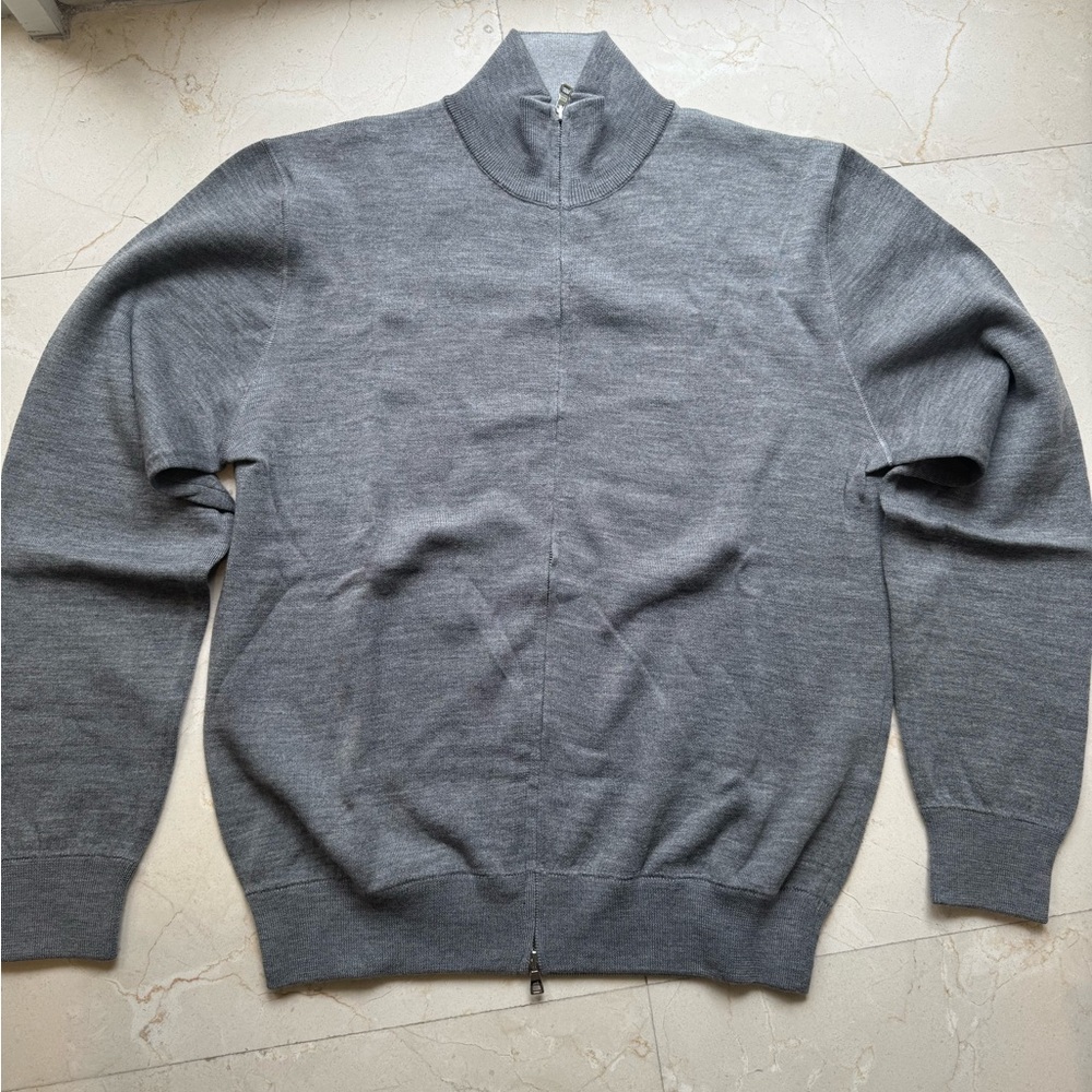 Mr P New without tags Men's Zip-Up Gray Sweater